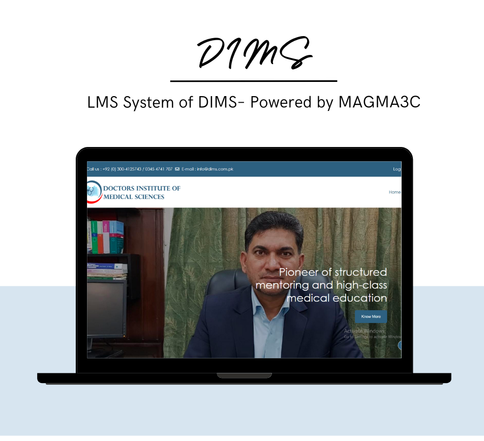 LMS-System-of-DIMS Powered-by-MAGMA3C
