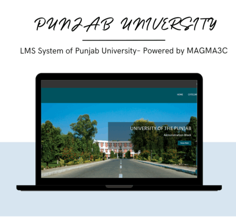 LMS of punjub university is developed by magma3c