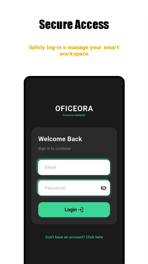 Oficeora Name Screen Panel app screenshot