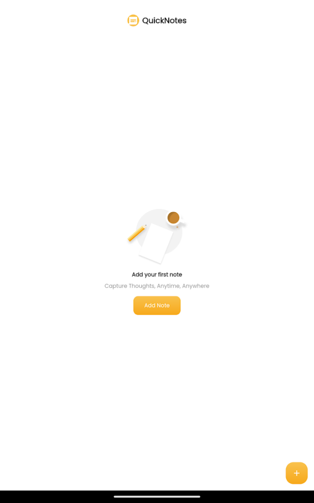 Quick Notes app screenshot
